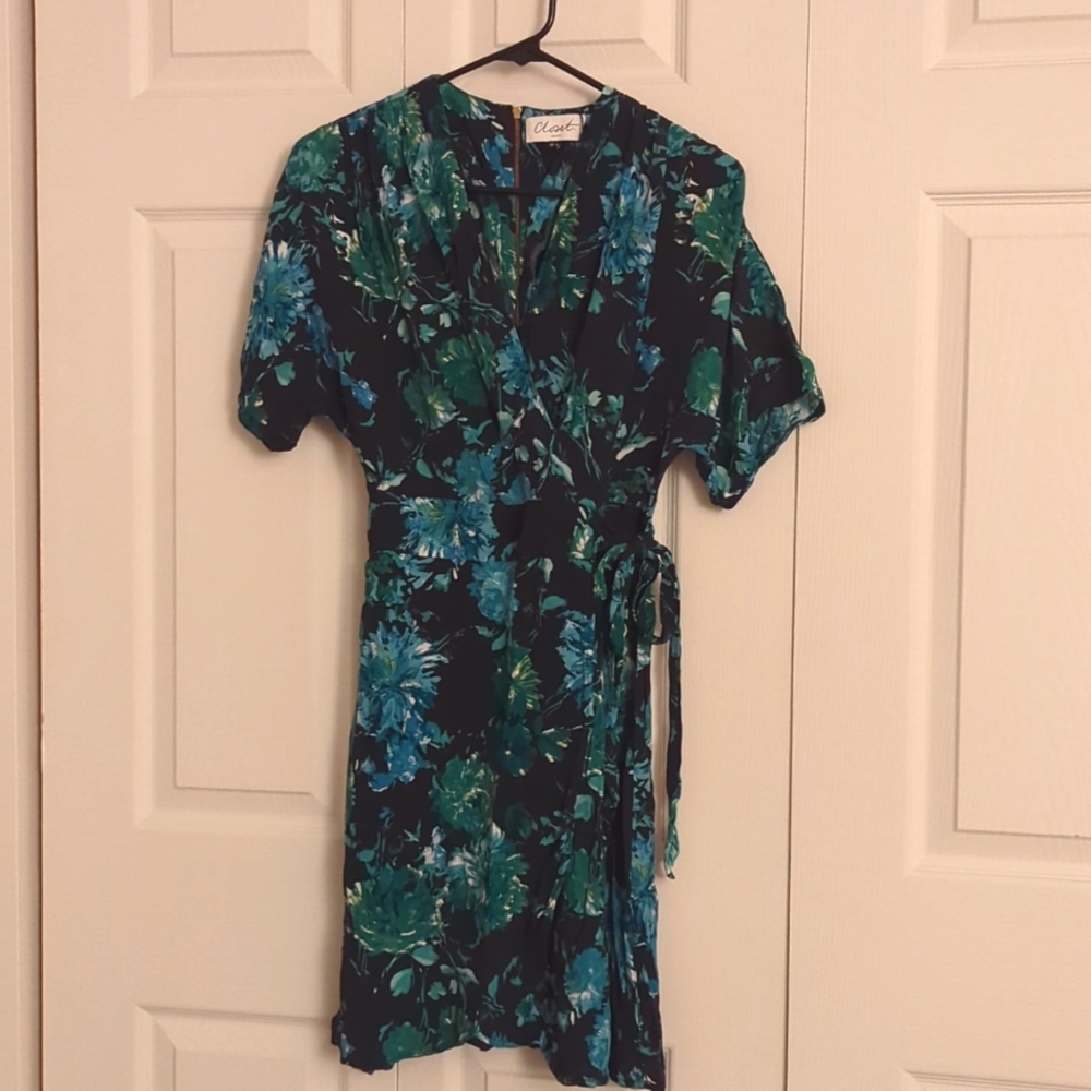 Faux wrap dress